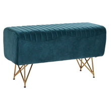 Last inn bildet i Galleri-visningsprogrammet, Krakk DKD Home Decor   Metall Turkis Polyester (90 x 31 x 47 cm)
