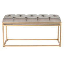 Last inn bildet i Galleri-visningsprogrammet, Krakk DKD Home Decor   Beige Metall Polyester (100 x 40 x 50 cm)
