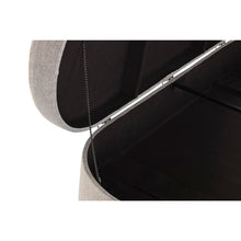 Last inn bildet i Galleri-visningsprogrammet, Oppbevaringskiste med sete DKD Home Decor Grå Metall Polyester (114 x 44 x 43 cm)
