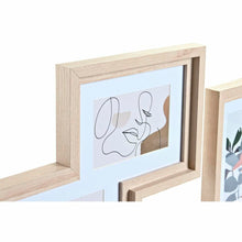 Last inn bildet i Galleri-visningsprogrammet, Fotoramme for vegg DKD Home Decor Krystall Naturell MDF Flerfarget (40 x 1,5 x 50 cm)
