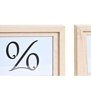 Fotoramme for vegg DKD Home Decor Krystall Naturell MDF Flerfarget (40 x 1,5 x 50 cm)