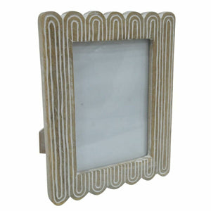 Fotoramme DKD Home Decor Naturell Kolonial Treverk av mangotre (20 x 2 x 24 cm)