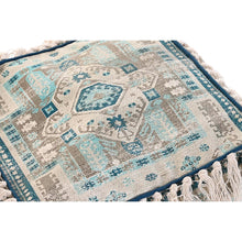 Last inn bildet i Galleri-visningsprogrammet, Puff DKD Home Decor Casablanca Blå Bomull Fringe (40 x 40 x 40 cm)
