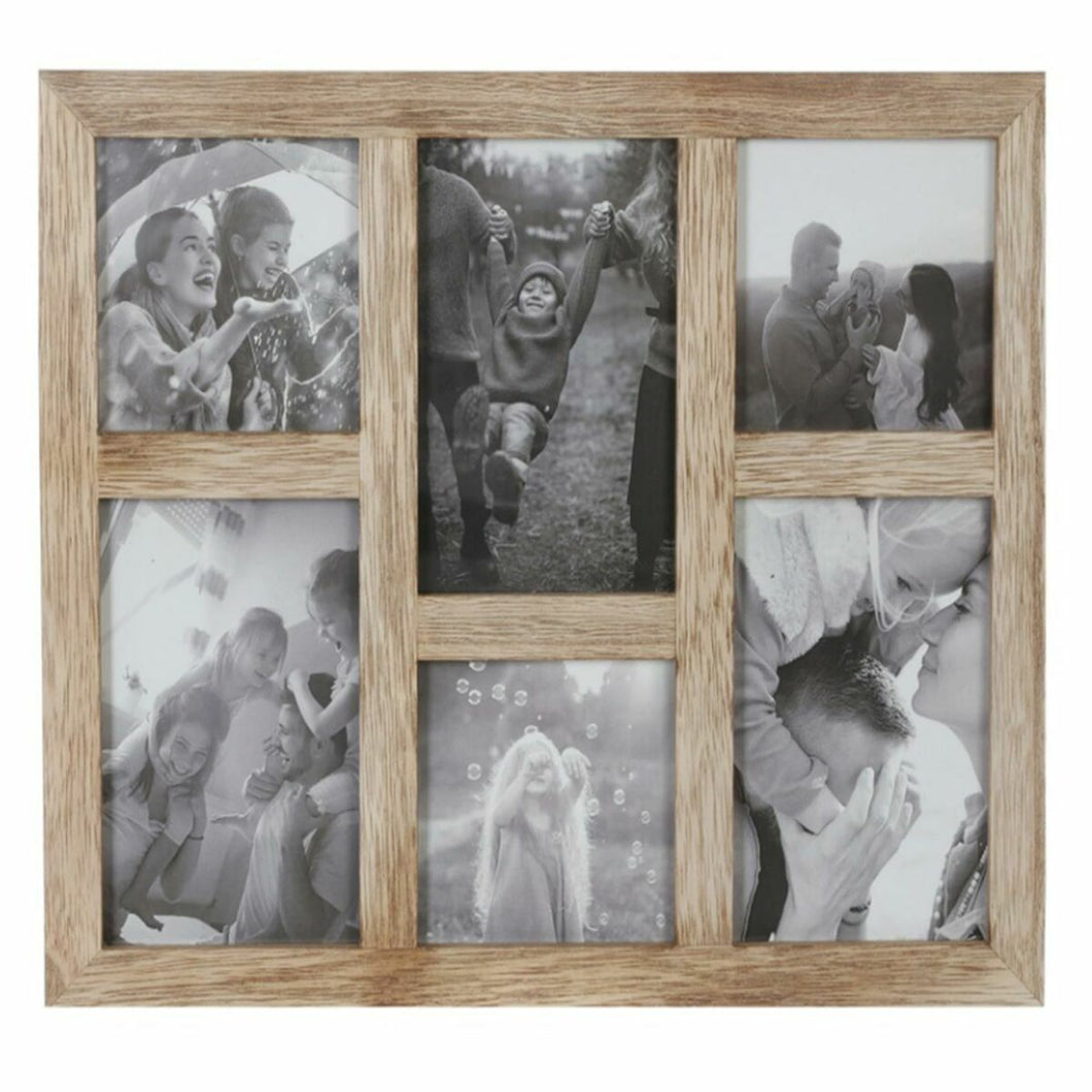 Fotoramme DKD Home Decor Krystall Naturell Fjell Tre MDF (35 x 1,2 x 29 cm)