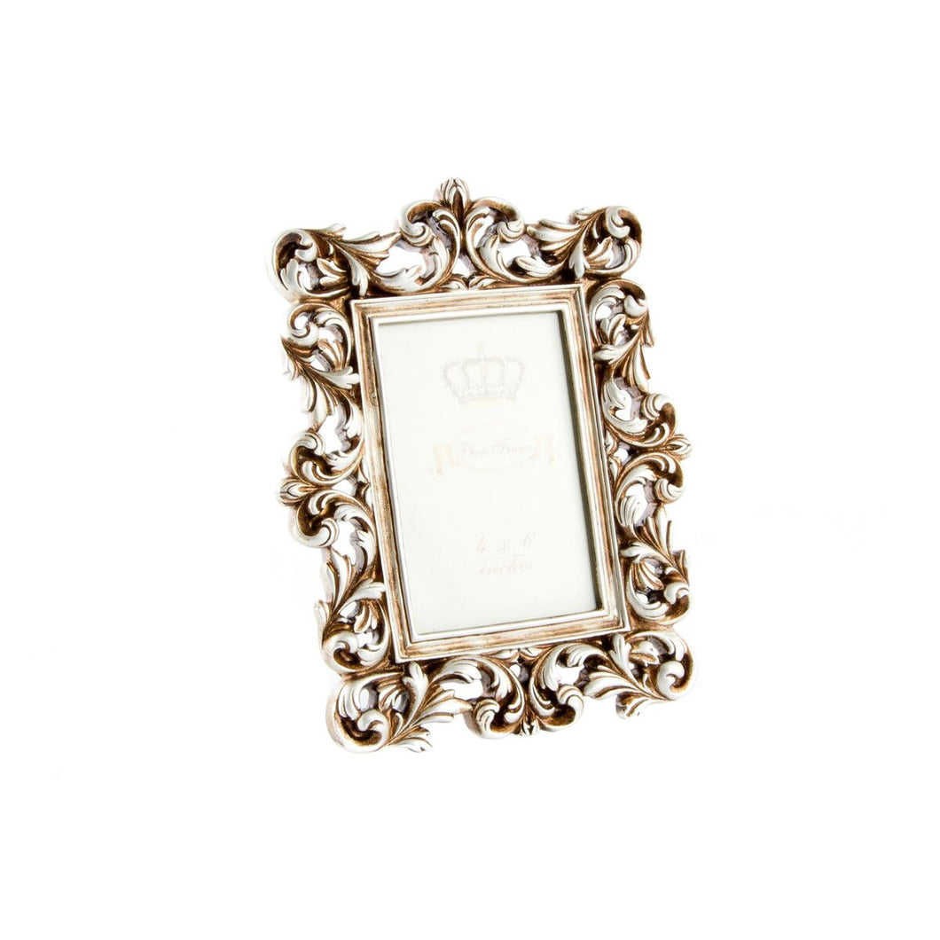 Fotoramme DKD Home Decor Gyllen Harpiks Shabby Chic (18 x 2 x 25 cm)