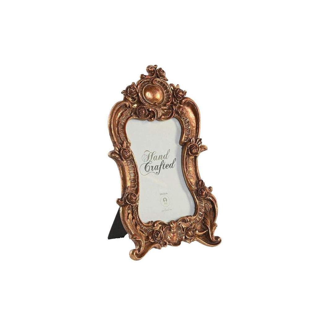 Fotoramme DKD Home Decor Gyllen Harpiks (15 x 2 x 25 cm)