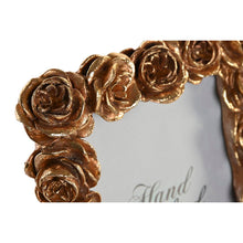 Last inn bildet i Galleri-visningsprogrammet, Fotoramme DKD Home Decor Gyllen Harpiks Roser Romantisk (15,5 x 3,2 x 20,3 cm)
