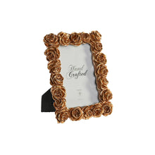 Last inn bildet i Galleri-visningsprogrammet, Fotoramme DKD Home Decor Gyllen Harpiks Roser Romantisk (15,5 x 3,2 x 20,3 cm)
