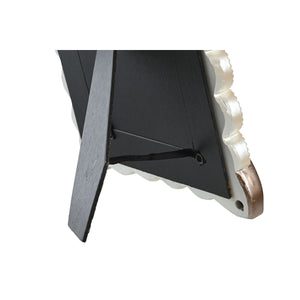 Fotoramme DKD Home Decor Krystall Kopper Hvit Harpiks Romantisk (22,8 x 2,6 x 28,6 cm)
