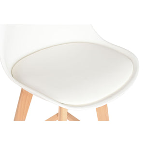 Krakk DKD Home Decor 48,5 x 55 x 109 cm Hvit Polyuretan Bøk