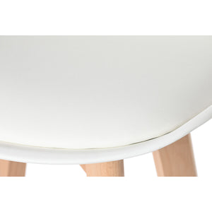 Krakk DKD Home Decor 48,5 x 55 x 109 cm Hvit Polyuretan Bøk