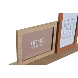 Fotoramme DKD Home Decor 30 x 5 x 19 cm Blomster Ansikt Keramikk Harpiks Flerfarget Tre MDF Urban (2 enheter)