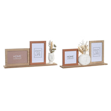 Last inn bildet i Galleri-visningsprogrammet, Fotoramme DKD Home Decor 30 x 5 x 19 cm Blomster Ansikt Keramikk Harpiks Flerfarget Tre MDF Urban (2 enheter)
