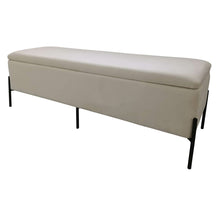 Last inn bildet i Galleri-visningsprogrammet, Krakk DKD Home Decor Krem Metall 140 x 40 x 45 cm
