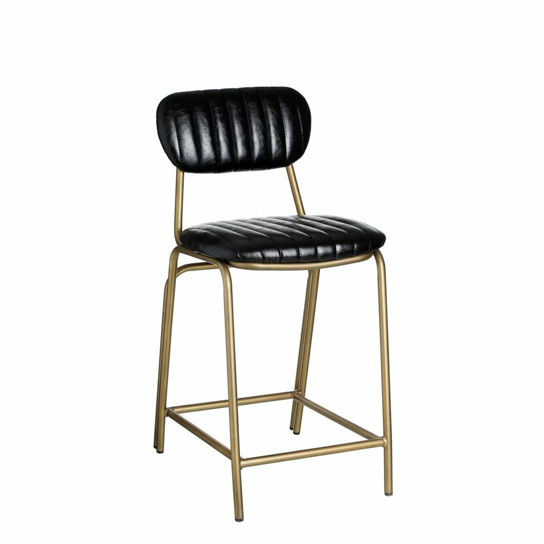 Krakk 42 x 49 x 88 cm Svart Gyllen Metall Polyuretan