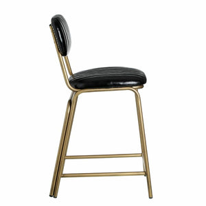 Krakk 42 x 49 x 88 cm Svart Gyllen Metall Polyuretan