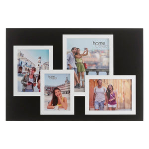 Fotoramme 62 x 1,2 x 42 cm Krystall Svart Hvit DMF