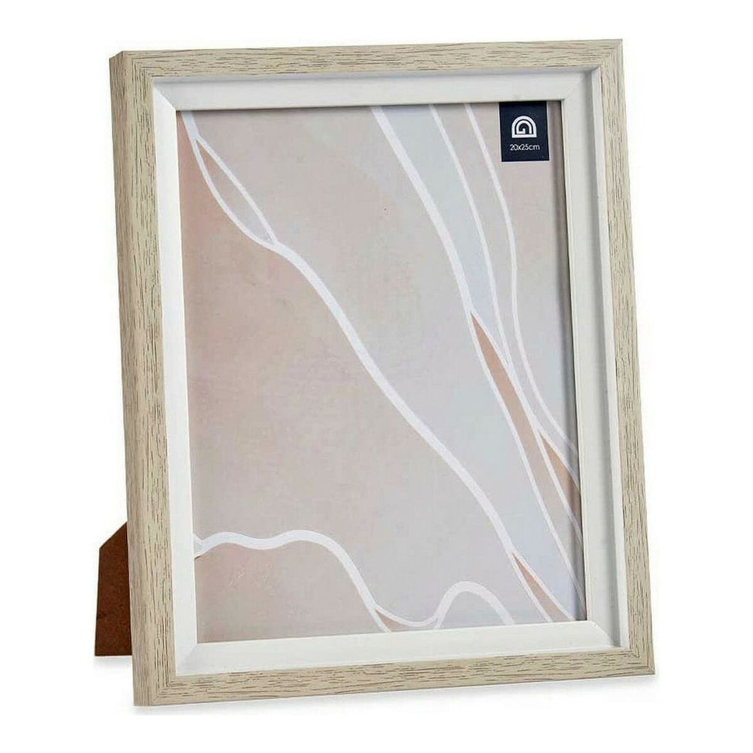Fotoramme Brun Hvit Krystall Tre Plast (24 x 2 x 29 cm)