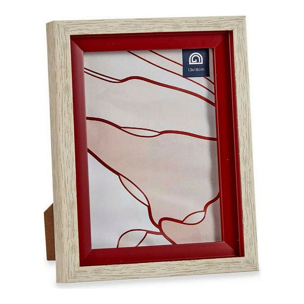 Fotoramme Rød Brun Krystall Tre Plast (17 x 2 x 21,8 cm)