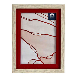 Fotoramme Rød Brun Krystall Tre Plast (17 x 2 x 21,8 cm)