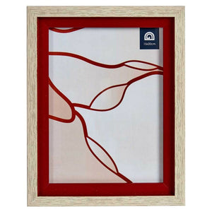 Fotoramme Rød Brun Krystall Tre Plast (18,8 x 2 x 24 cm)