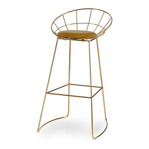 Krakk Gyllen Sennep Jern (51 x 94 x 52 cm) (2 enheter)