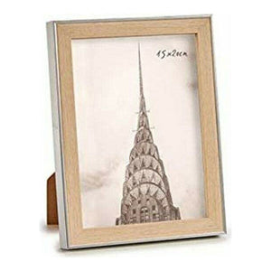 Fotoramme Sølv Tre Plast polypropylen (17,5 x 2 x 22,5 cm) (15 x 20 cm)