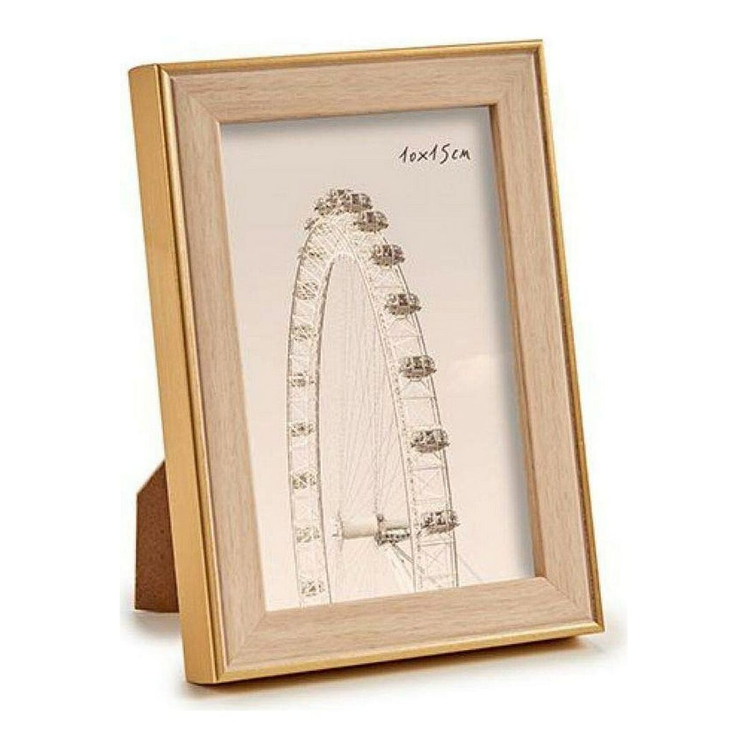 Fotoramme Tre Glass Plast Gyllen (12,7 x 2 x 18 cm) (10 x 15 cm)