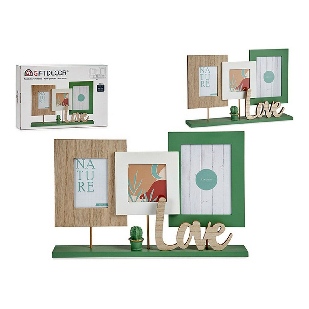 Fotoramme Love Trippel (7 x 30,5 x 46,5 cm)