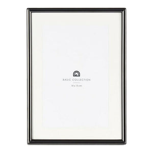 Fotoramme Svart Krystall Stål (10 x 18,2 x 13,5 cm) (10 x 15 cm)