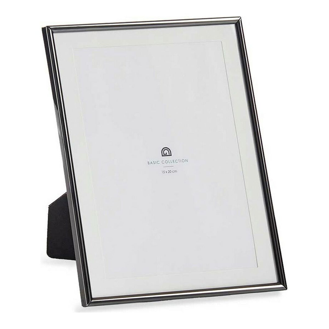 Fotoramme Svart Krystall Stål (12 x 23 x 18,2 cm) (15 x 20 cm)