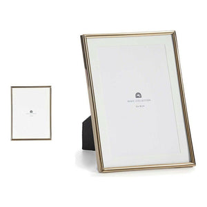 Fotoramme Gyllen Krystall Stål (11 x 20 x 15,5 cm) (13 x 18 cm)