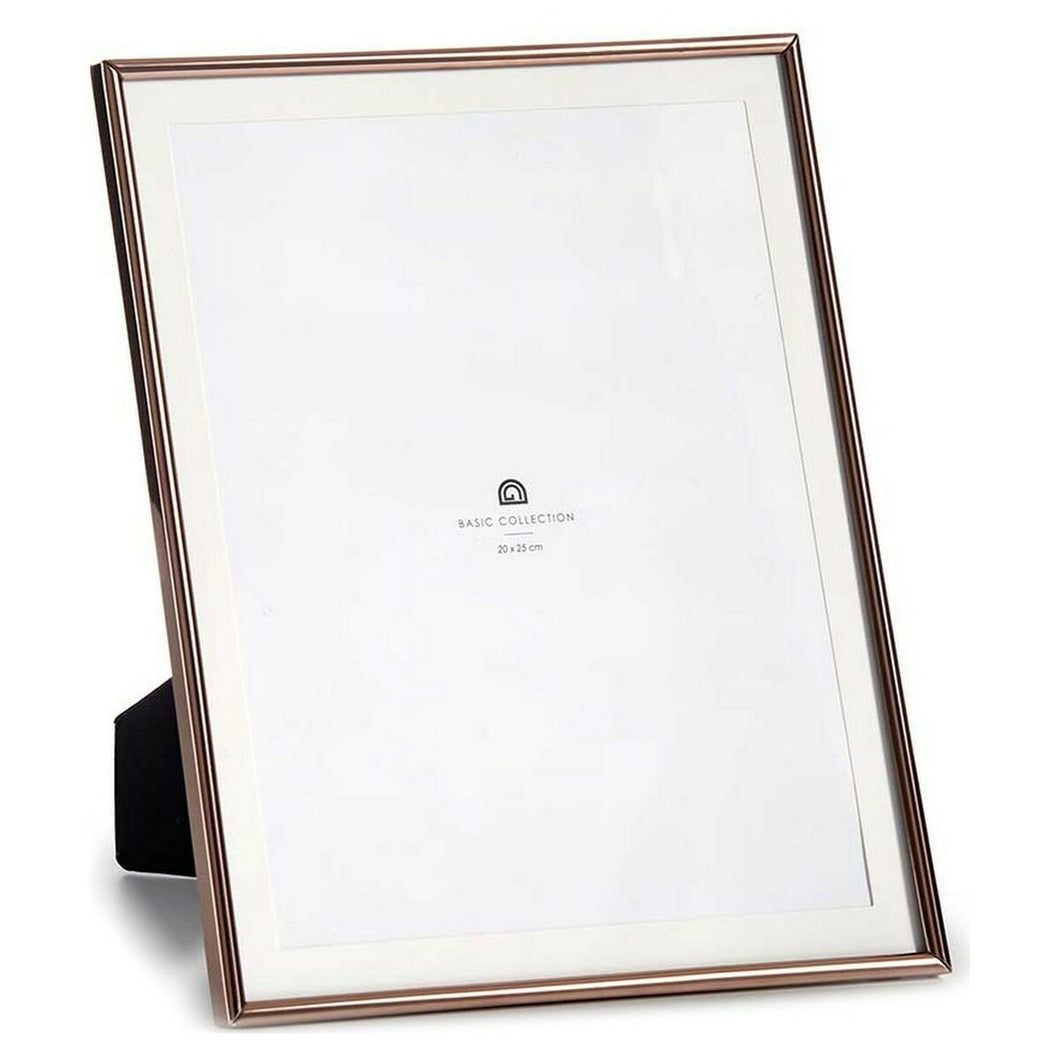 Fotoramme Kopper Krystall Stål (12,5 x 28 x 22,7 cm) (20 x 25 cm)
