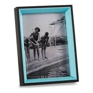 Fotoramme Svart Blå Krystall Tre MDF (3 x 20 x 15 cm)