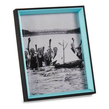 Last inn bildet i Galleri-visningsprogrammet, Fotoramme Svart Blå Krystall Tre MDF (3 x 27 x 22 cm)
