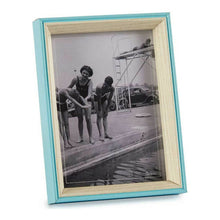 Last inn bildet i Galleri-visningsprogrammet, Fotoramme Blå Lysebrun Krystall Tre MDF (3 x 20 x 15 cm)
