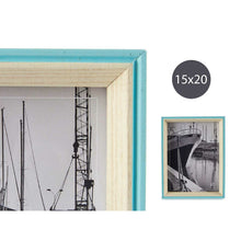 Last inn bildet i Galleri-visningsprogrammet, Fotoramme Blå Lysebrun Krystall Tre MDF (3 x 22 x 17 cm)
