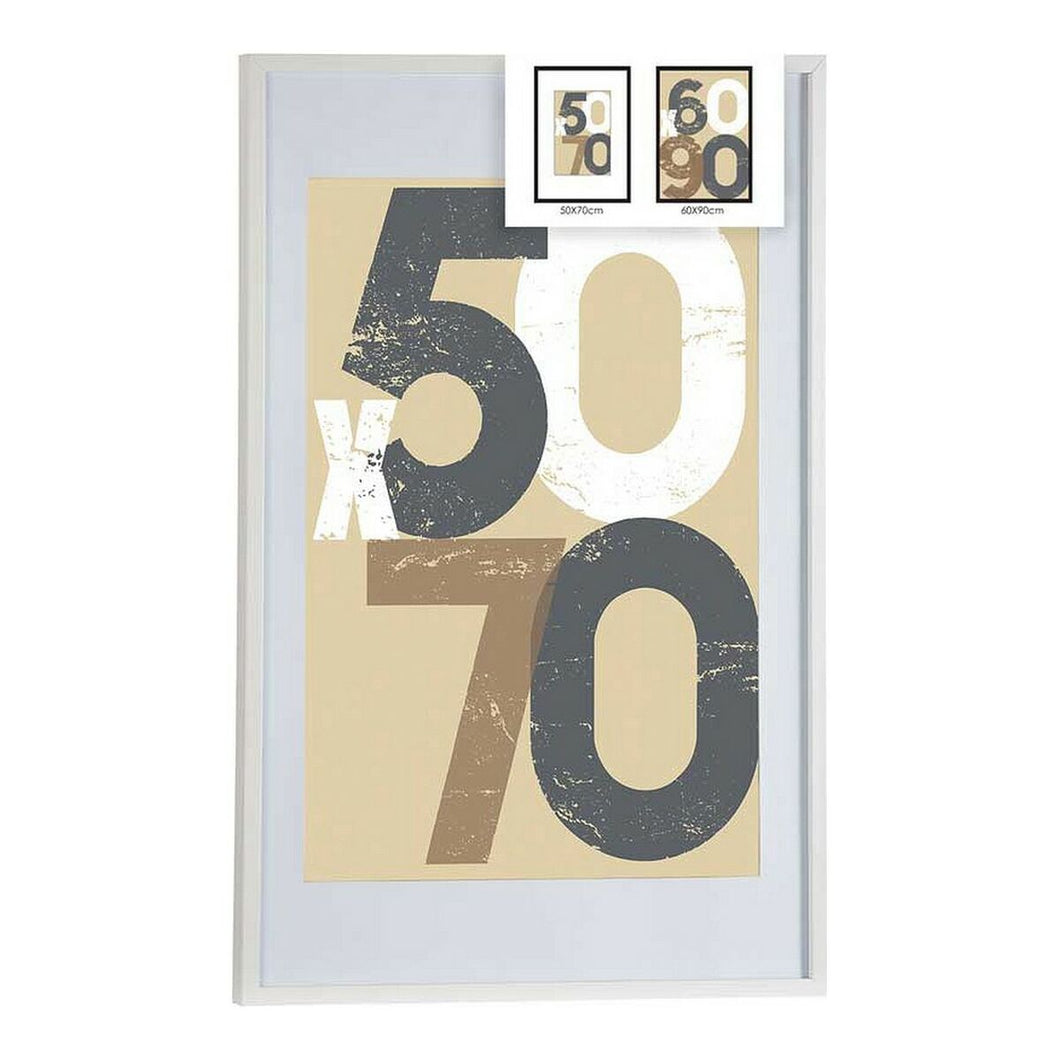 Fotoramme for vegg Hvit MDF (62,5 x 2,5 x 92,5 cm) (1 uds)