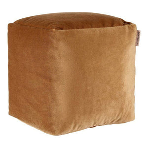 Puff Beige Polyester polystyren (30 x 30 x 30 cm)