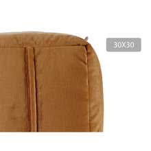 Last inn bildet i Galleri-visningsprogrammet, Puff Beige Polyester polystyren (30 x 30 x 30 cm)
