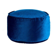 Last inn bildet i Galleri-visningsprogrammet, Puff Blå Polyester polystyren (60 x 35 x 60 cm)
