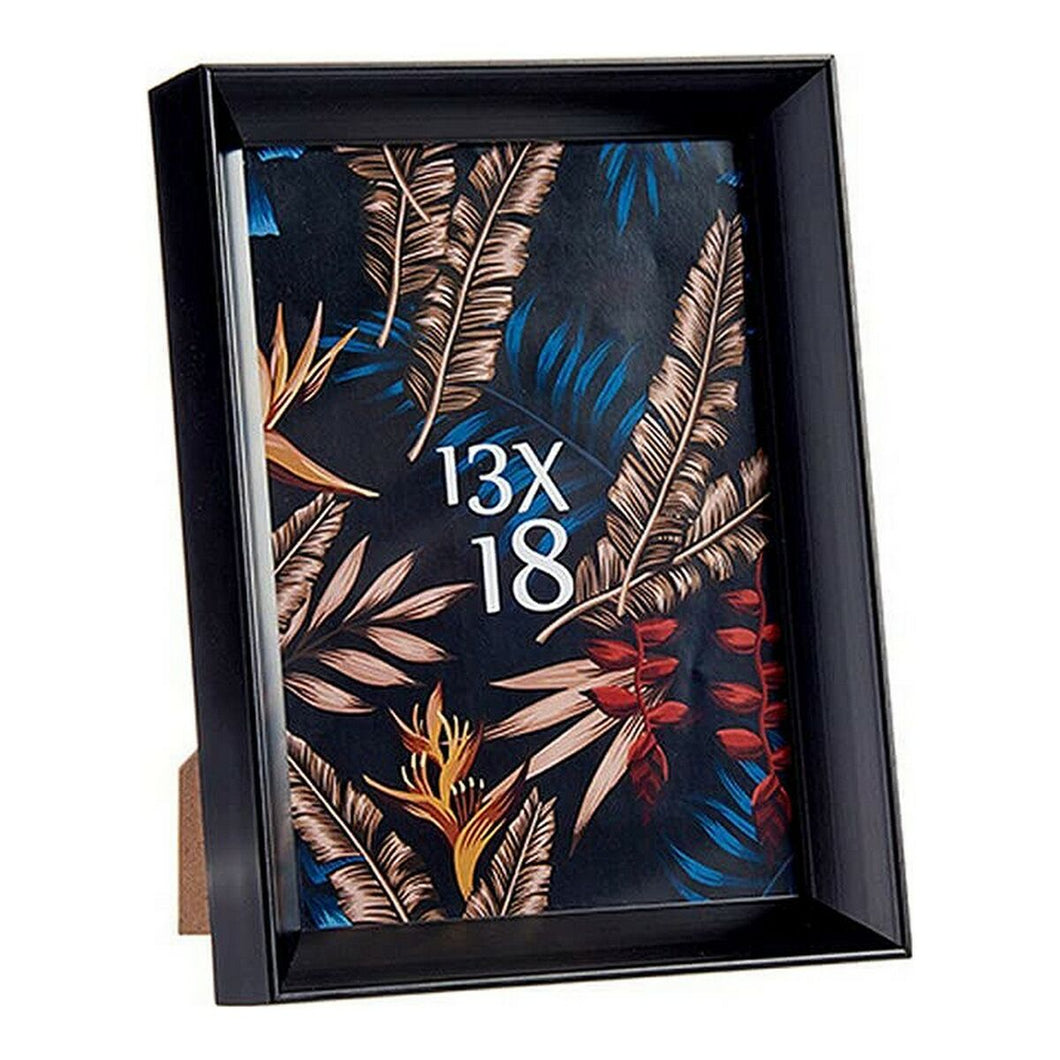 Fotoramme Svart Glass Plast (15,2 x 3,5 x 20,2 cm)