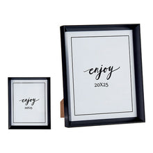 Last inn bildet i Galleri-visningsprogrammet, Fotoramme Svart Glass Plast (22,2 x 3,5 x 27,3 cm)
