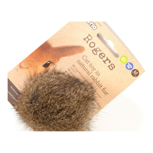 Cat rod Gloria Rogers Lær Bamse med Lyd Nøytral lær (12 cm)