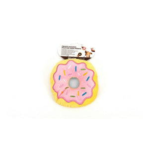 Cuddly toy for dogs Gloria Frosty Donut Rosa Polyester Eva Gummi