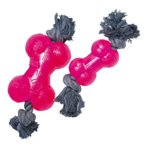 Dog teether Gloria TPR Med streng Rosa Størrelse M (14 cm)
