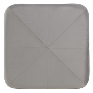 Puff Syntetisk Stoff Grå Tre 60 x 60 x 40 cm