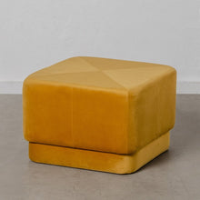 Last inn bildet i Galleri-visningsprogrammet, Puff Syntetisk Stoff Tre Oker 60 x 60 x 40 cm
