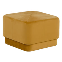 Last inn bildet i Galleri-visningsprogrammet, Puff Syntetisk Stoff Tre Oker 60 x 60 x 40 cm
