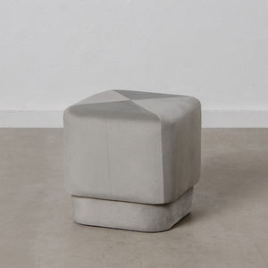 Puff Syntetisk Stoff Grå Tre 40 x 40 x 40 cm